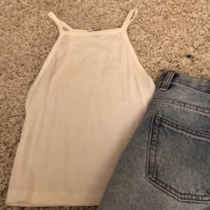 white halter tank